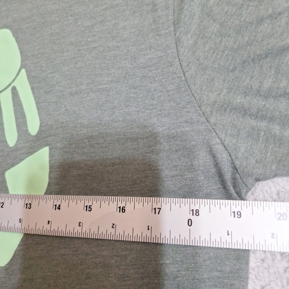 Old Navy T-Shirt Mens Medium Green Increase The Peace Graphic Short Sleeve Tee - Picture 6 of 7